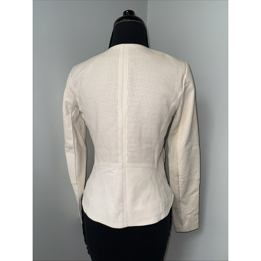 VINCE 100% Leather Zip Up Jacket Size XS - Picture 4 of 11